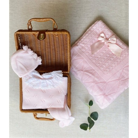 Conjunto Hilo calado Cuello Plumeti