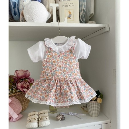 Ranita Florecitas Con Volante y Puntilla