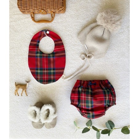 Conjunto Culetin y Babero Navidad