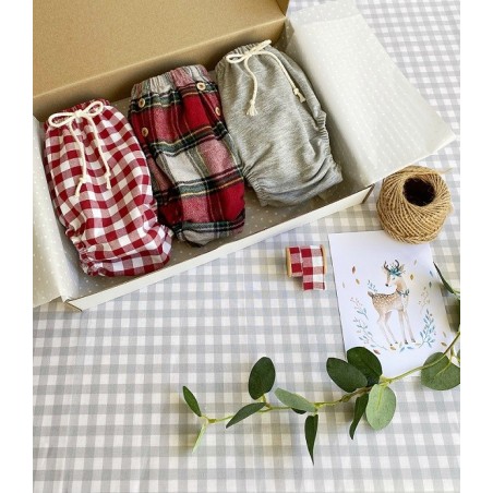 Caja Culetines Gris y Granate