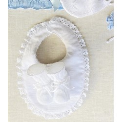 Babero Lencero Piqué Volante Batista