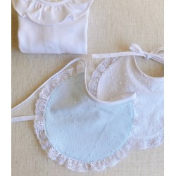 Babero Lencero Plumeti Con Puntilla