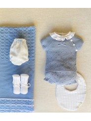 Caja Conjunto Hilo Manga Corta + Culetin y patuco