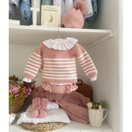 Conjunto Jersey Rayas + Braguita