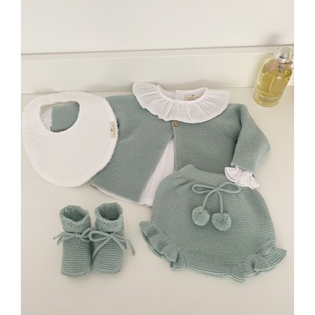 Conjunto Chaqueta y Braguita Pompones