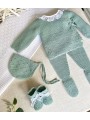 Conjunto Hilo Cuello Batista Con Polaina