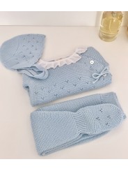 Conjunto Hilo Cuello Batista Con Polaina
