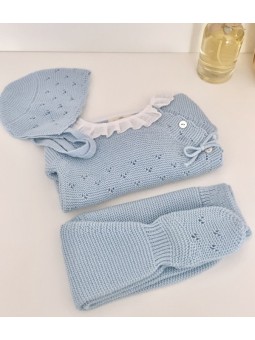 Conjunto Hilo Cuello Batista Con Polaina