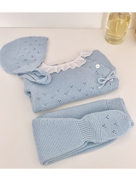 Conjunto Hilo Cuello Batista Con Polaina