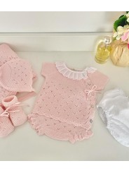 Pack Nacimiento Hilo Manga Corta + Patucos