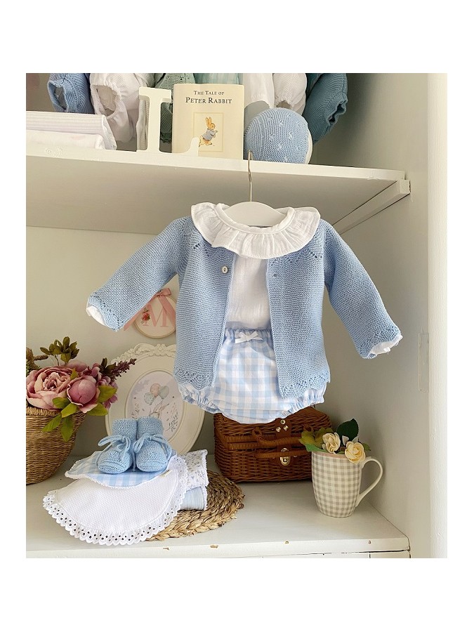 Chaqueta Hilo Canesú Calado