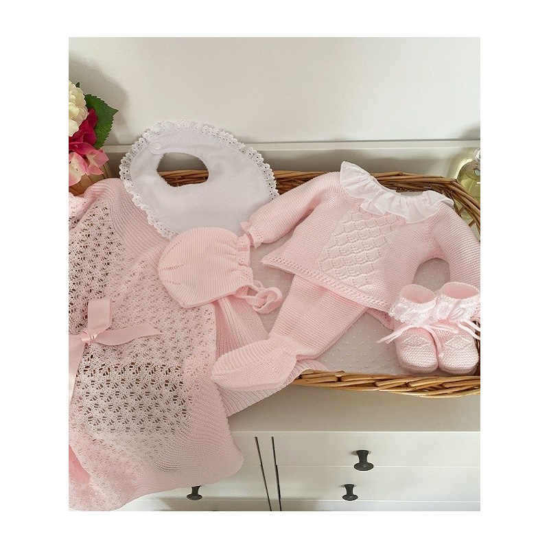 Conjunto Canastilla Cuello Plumeti
